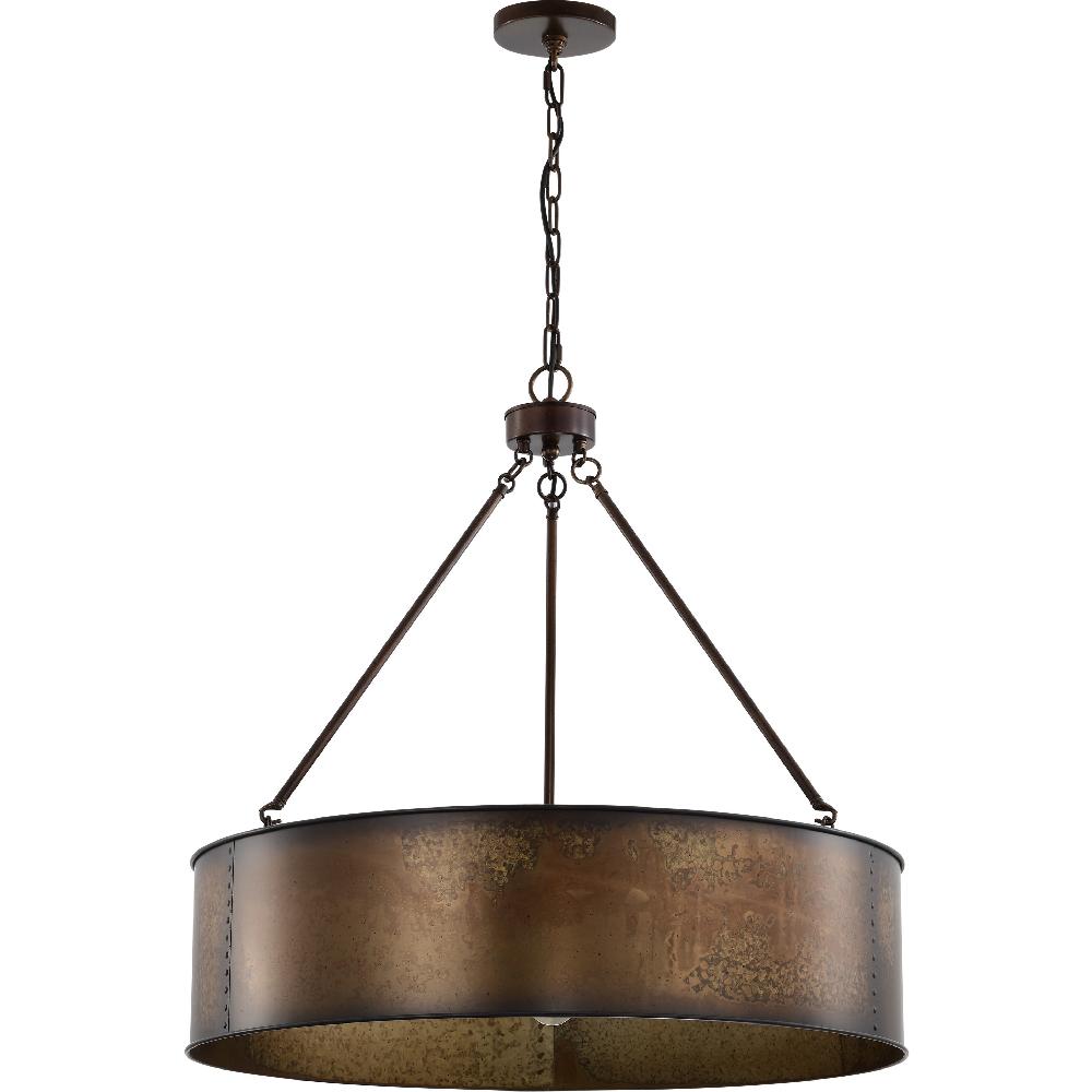 nuvo lighting Kettle 5 Light 30 inch Weathered Brass Pendant Ceiling Light
