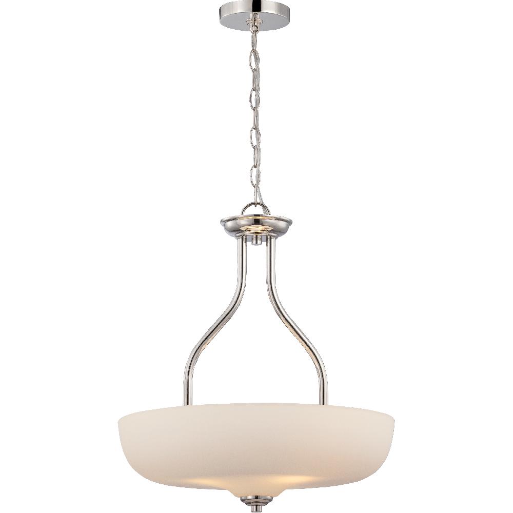 nuvo lighting Kirk LED 18 inch Polished Nickel Pendant Ceiling Light