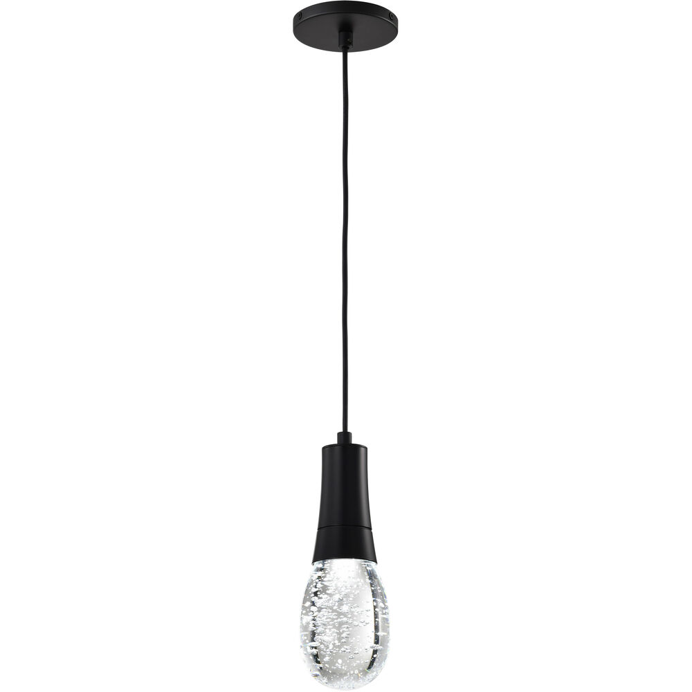 Nuvo Lighting Lacey LED 3.75 Inch Matte Black Pendant Ceiling Light