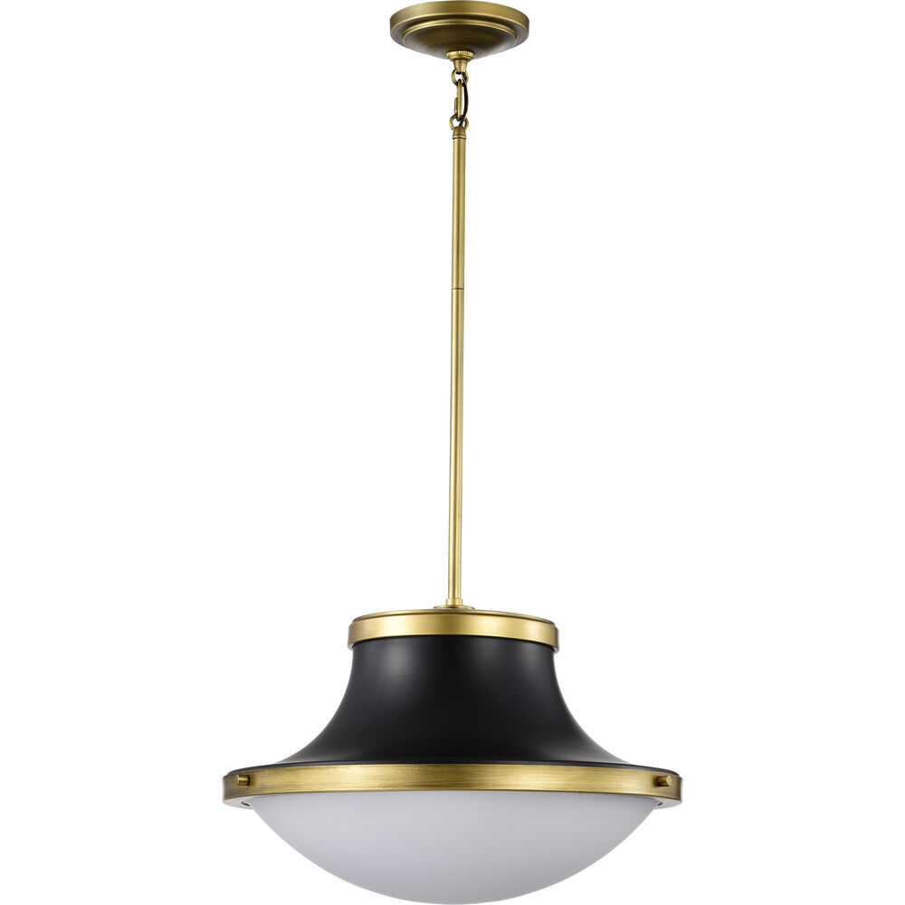 Nuvo Lighting Lafayette 1 Light 18 Inch Matte Black Pendant Ceiling Light