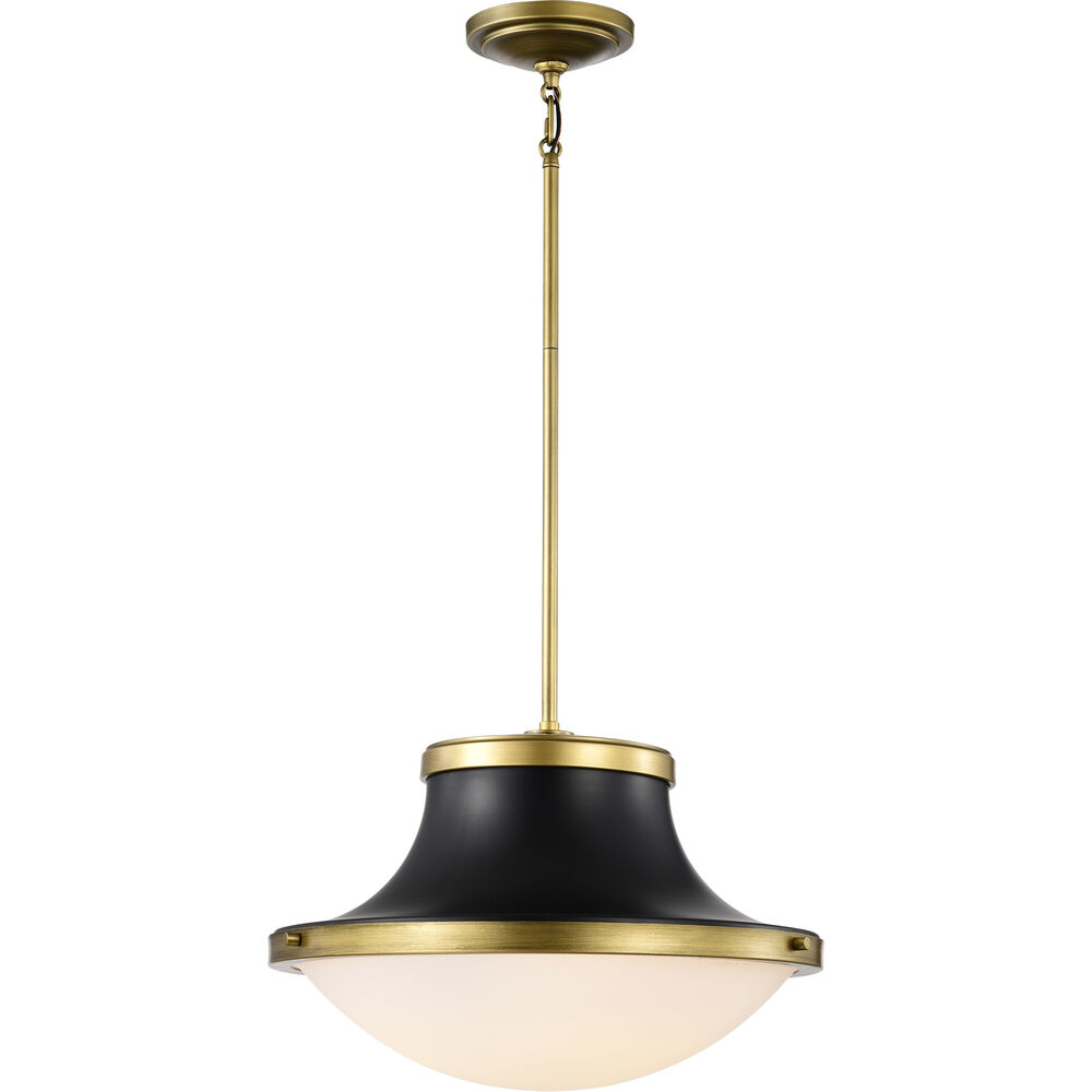 Nuvo Lighting Lafayette 1 Light 18 Inch Matte Black Pendant Ceiling Light