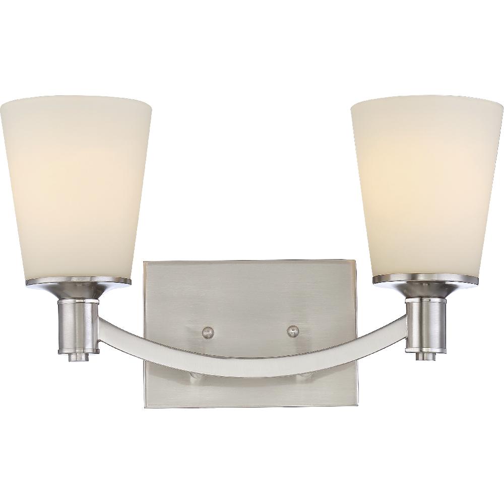 nuvo lighting Laguna 2 Light 16 inch Brushed Nickel Vanity Light Wall Light