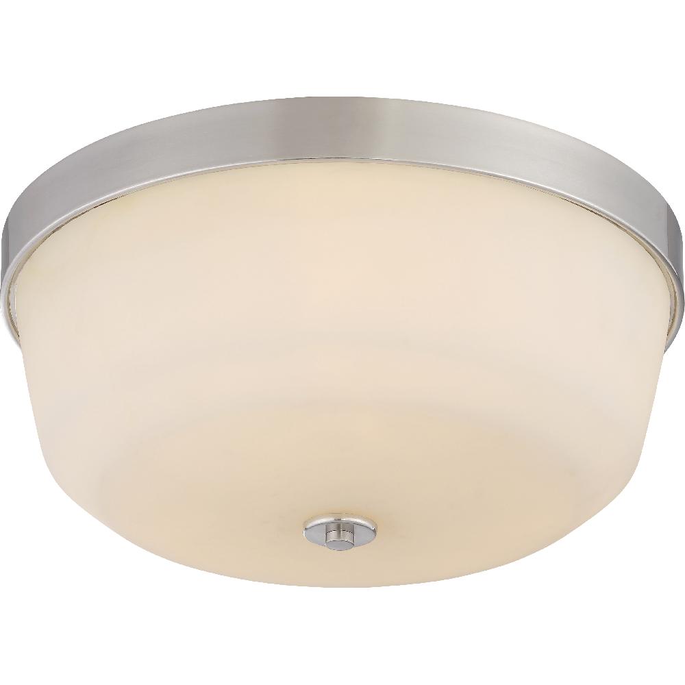 nuvo lighting Laguna 3 Light 15 inch Brushed Nickel Flush Mount Ceiling Light
