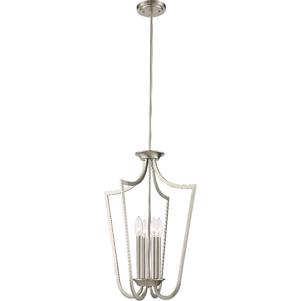 nuvo lighting Laguna 4 Light 14 inch Brushed Nickel Pendant Ceiling Light