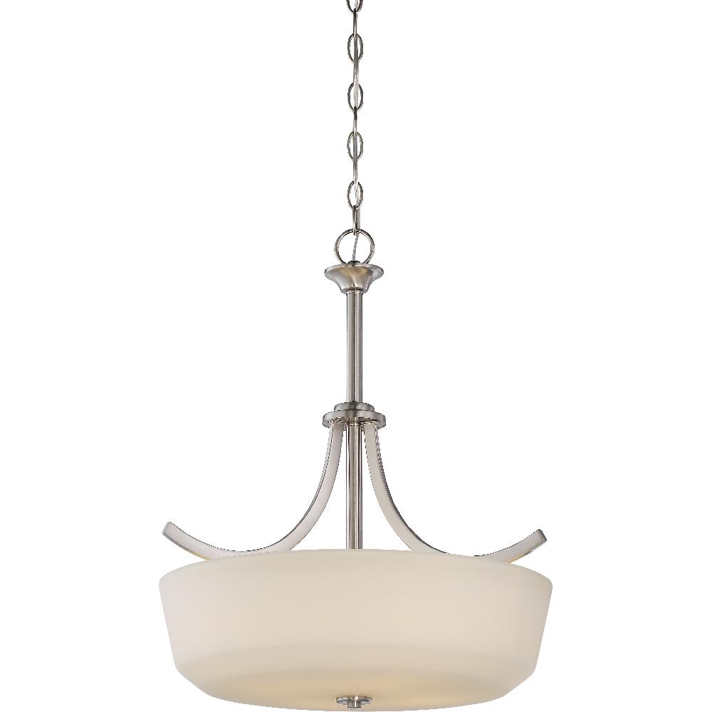 nuvo lighting Laguna 4 Light 20 inch Brushed Nickel Pendant Ceiling Light