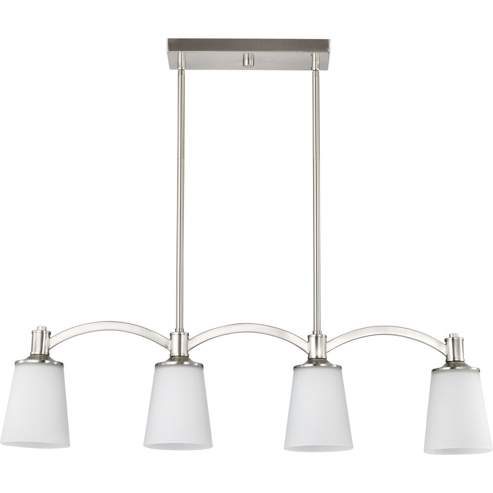 Nuvo Lighting Laguna 4 Light 33 Inch Brushed Nickel Island Pendant Ceiling Light