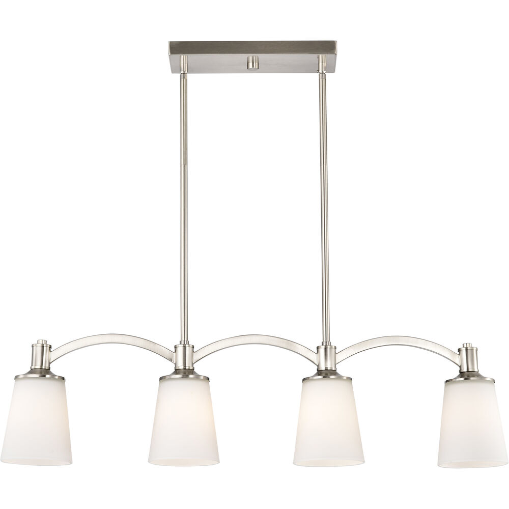 Nuvo Lighting Laguna 4 Light 33 Inch Brushed Nickel Island Pendant Ceiling Light