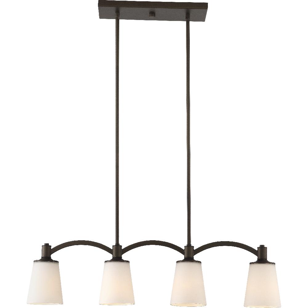 nuvo lighting Laguna 4 Light 46 inch Forest Bronze Island Pendant Ceiling Light