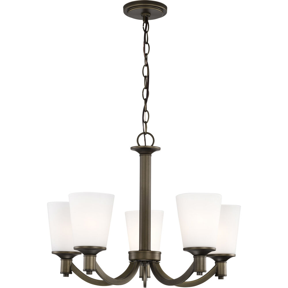 Nuvo Lighting Laguna 5 Light 23 Inch Forest Bronze Chandelier Ceiling Light