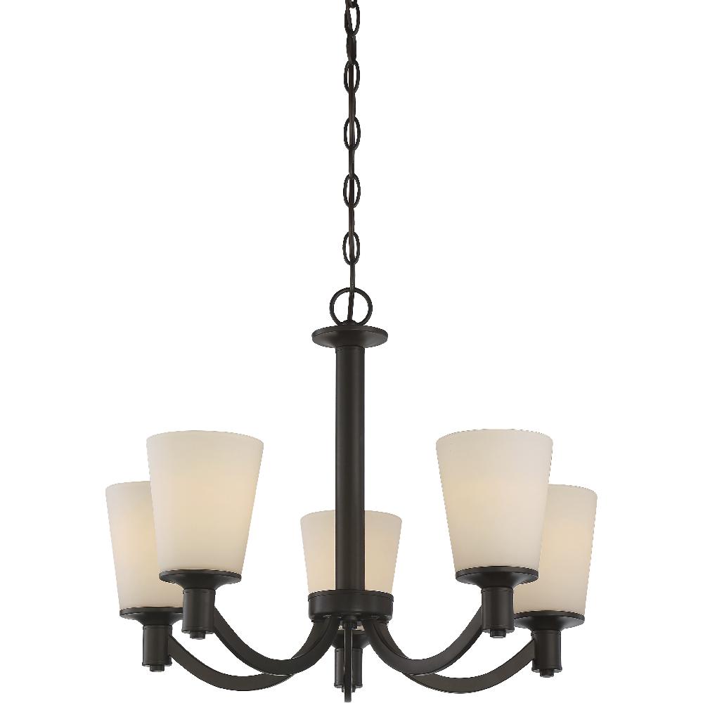 nuvo lighting Laguna 5 Light 23 inch Forest Bronze Chandelier Ceiling Light