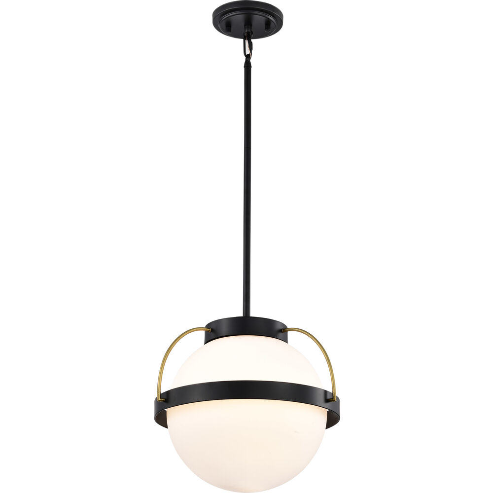 Nuvo Lighting Lakeshore 1 Light 18 Inch Matte Black Pendant Ceiling Light