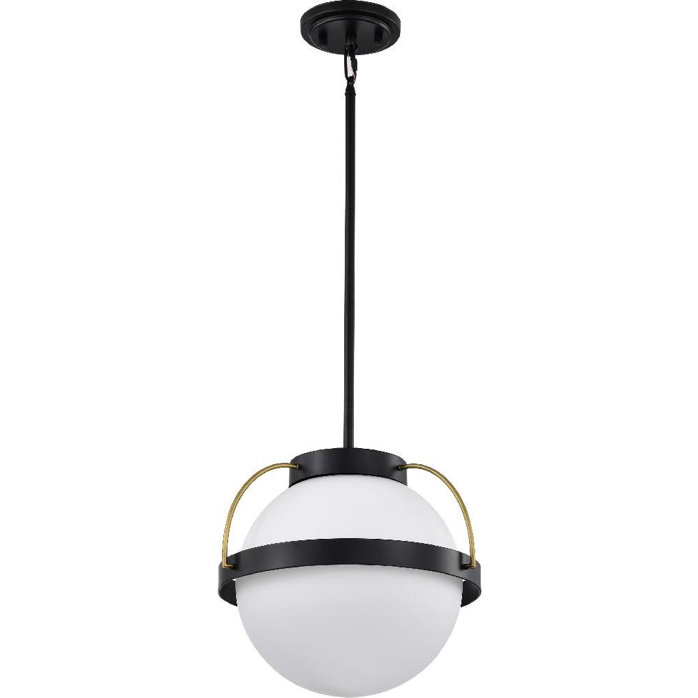 nuvo lighting Lakeshore 1 Light 18 inch Matte Black Pendant Ceiling Light