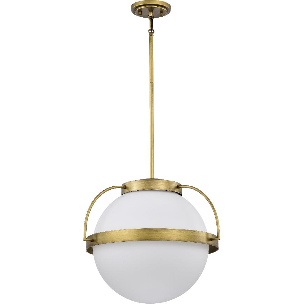 nuvo lighting Lakeshore 1 Light 18 inch Natural Brass Pendant Ceiling Light