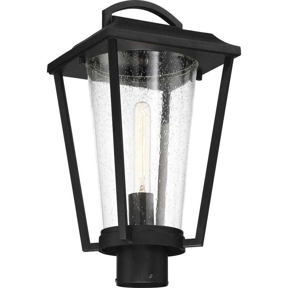 Nuvo Lighting Lakeview 1 Light 18 Inch Aged Bronze And Clear Outdoor Post Lantern