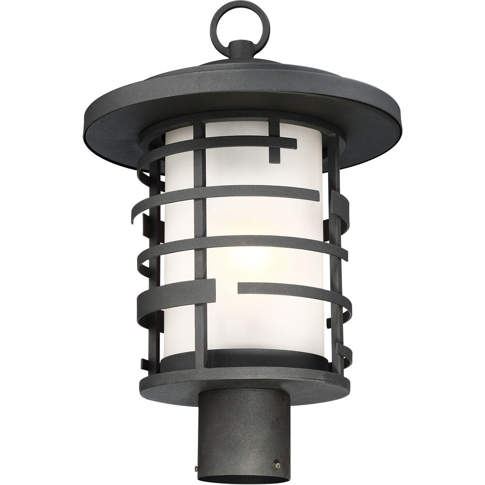 Nuvo Lighting Lansing 1 Light 17 Inch Textured Black Outdoor Post Lantern