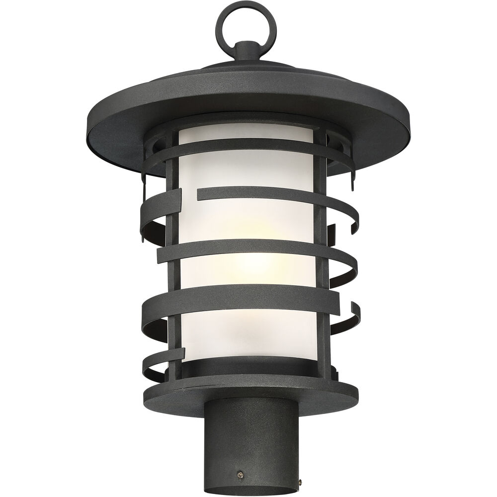 Nuvo Lighting Lansing 1 Light 17 Inch Textured Black Outdoor Post Lantern