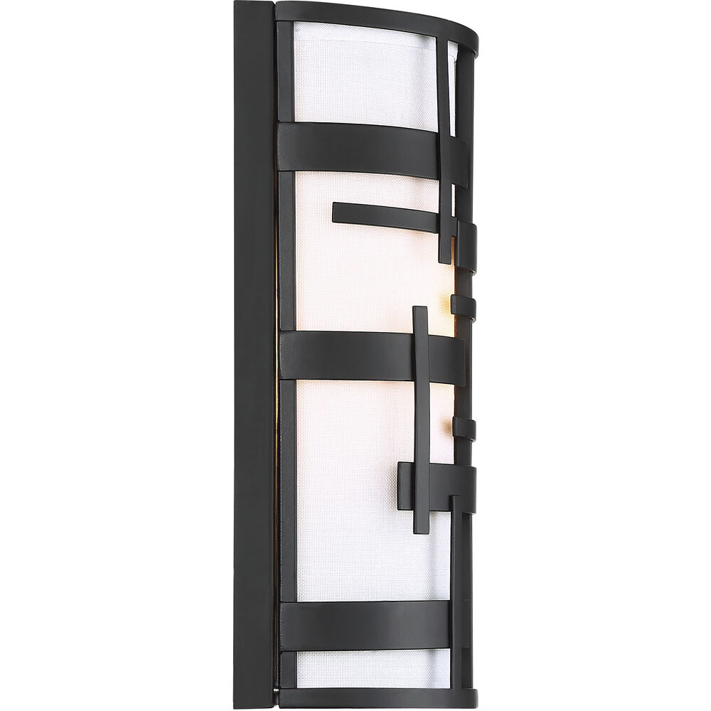 Nuvo Lighting Lansing 2 Light 8 Inch Textured Black ADA Wall Sconce Wall Light