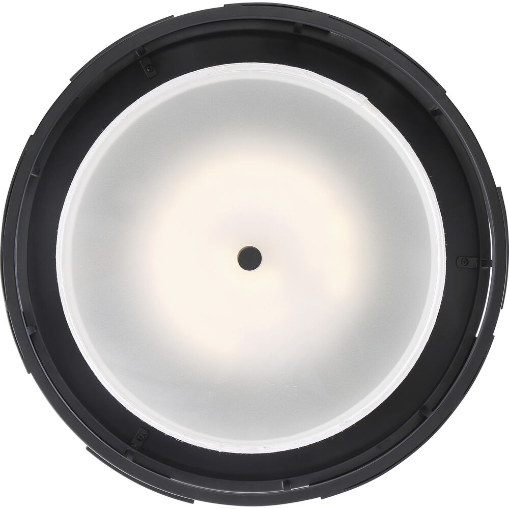 Nuvo Lighting Lansing 3 Light 16 Inch Textured Black Flush Mount Ceiling Light