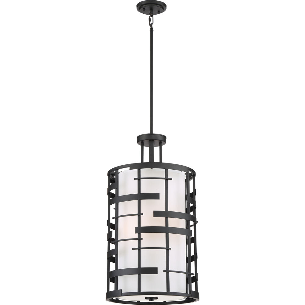 Nuvo Lighting Lansing 4 Light 14 Inch Textured Black Pendant Ceiling Light