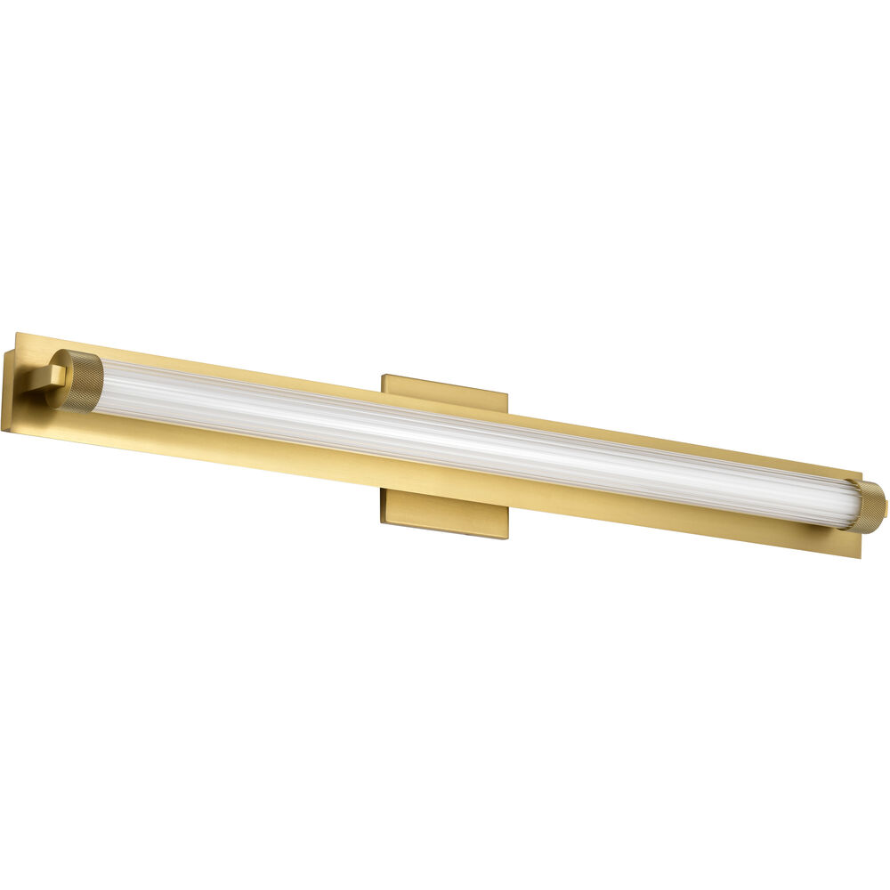 Nuvo Lighting Larissa LED 32 Inch Vintage Brass Vanity Wall Light