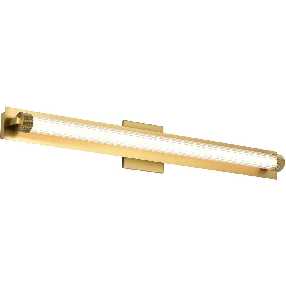Nuvo Lighting Larissa LED 32 Inch Vintage Brass Vanity Wall Light