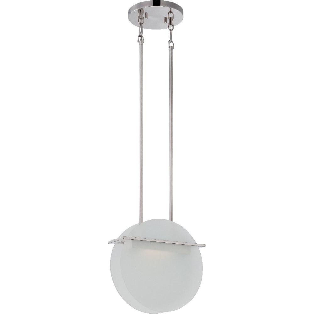 nuvo lighting Latitude LED 11.25 inch Polished Nickel Pendant Ceiling Light