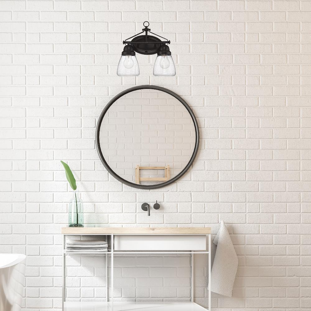 nuvo lighting Laurel 2 Light 12.88 inch Sudbury Bronze Vanity Light Wall Light