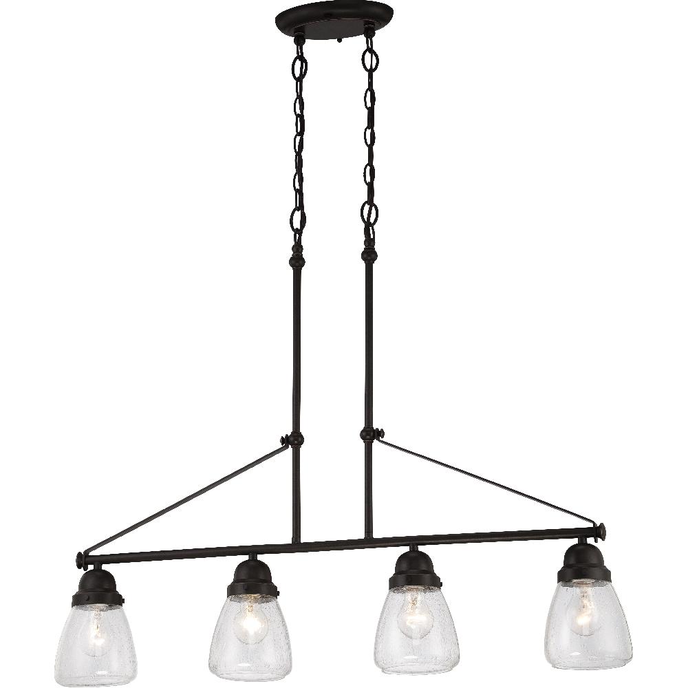 nuvo lighting Laurel 4 Light 35.75 inch Sudbury Bronze Island Pendant Ceiling Light