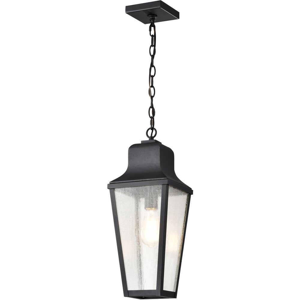 Nuvo Lighting Lawrence 1 Light 7.63 Inch Matte Black Outdoor Hanging Light
