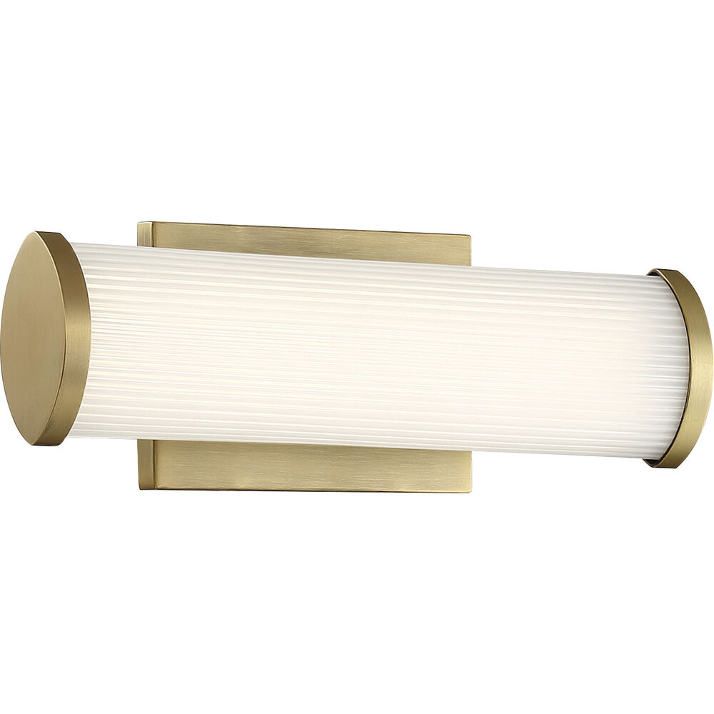 Nuvo Lighting Lena LED 13 Inch Brushed Brass Vanity Light Wall Light