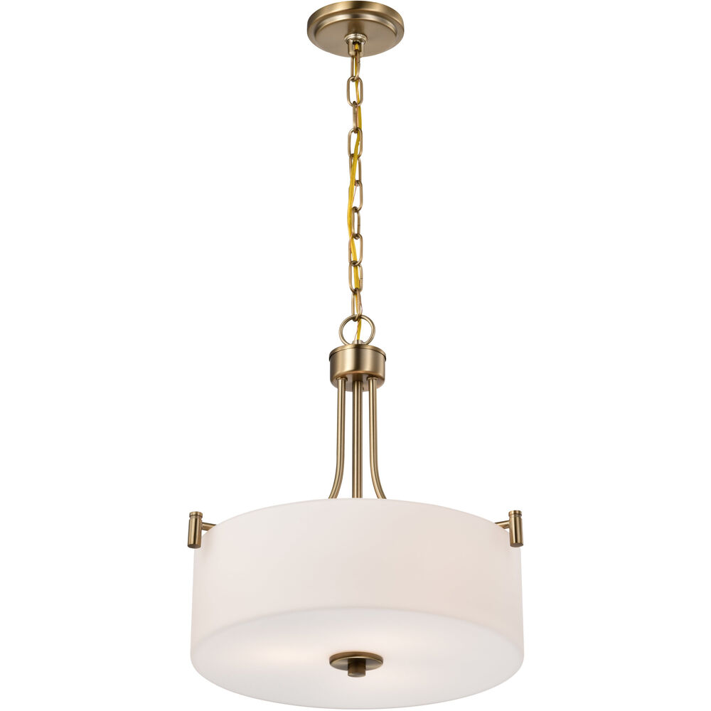 Nuvo Lighting Liam 15.88 Inch Burnished Brass Pendant Ceiling Light