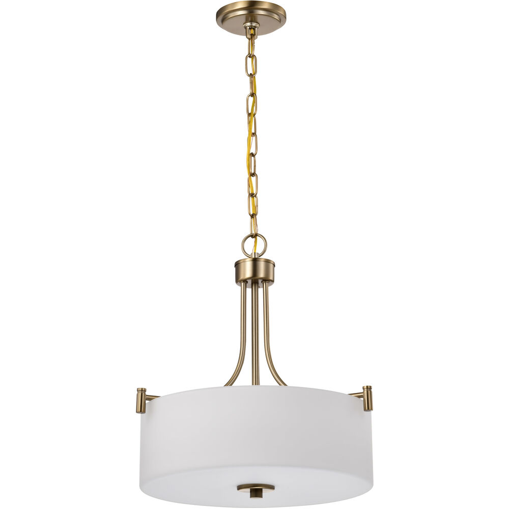 Nuvo Lighting Liam 15.88 Inch Burnished Brass Pendant Ceiling Light