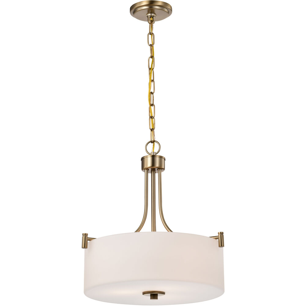 Nuvo Lighting Liam 15.88 Inch Burnished Brass Pendant Ceiling Light
