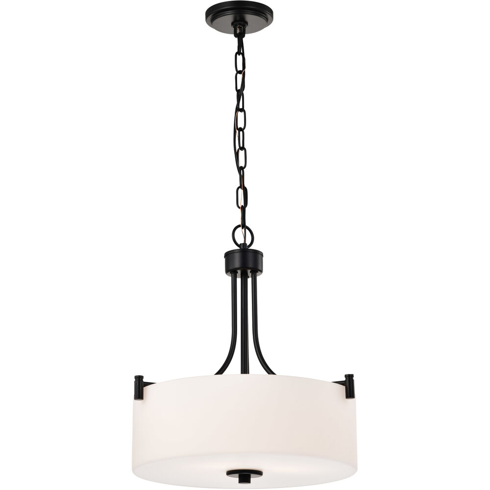 Nuvo Lighting Liam 15.88 Inch Matte Black Pendant Ceiling Light