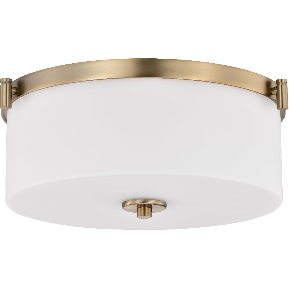 nuvo lighting Liam 16.63 inch Burnished Brass Flush Mount Ceiling Light