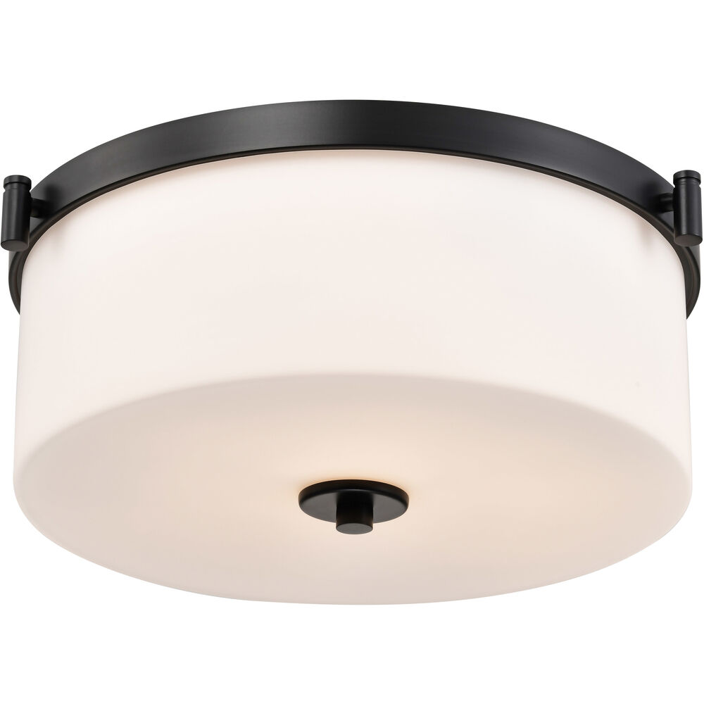 Nuvo Lighting Liam 16.63 Inch Matte Black Flush Mount Ceiling Light