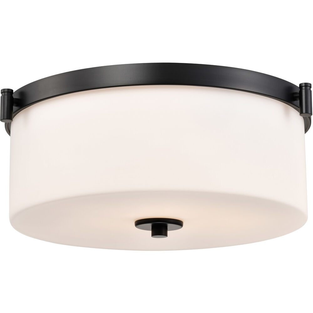 Nuvo Lighting Liam 16.63 Inch Matte Black Flush Mount Ceiling Light