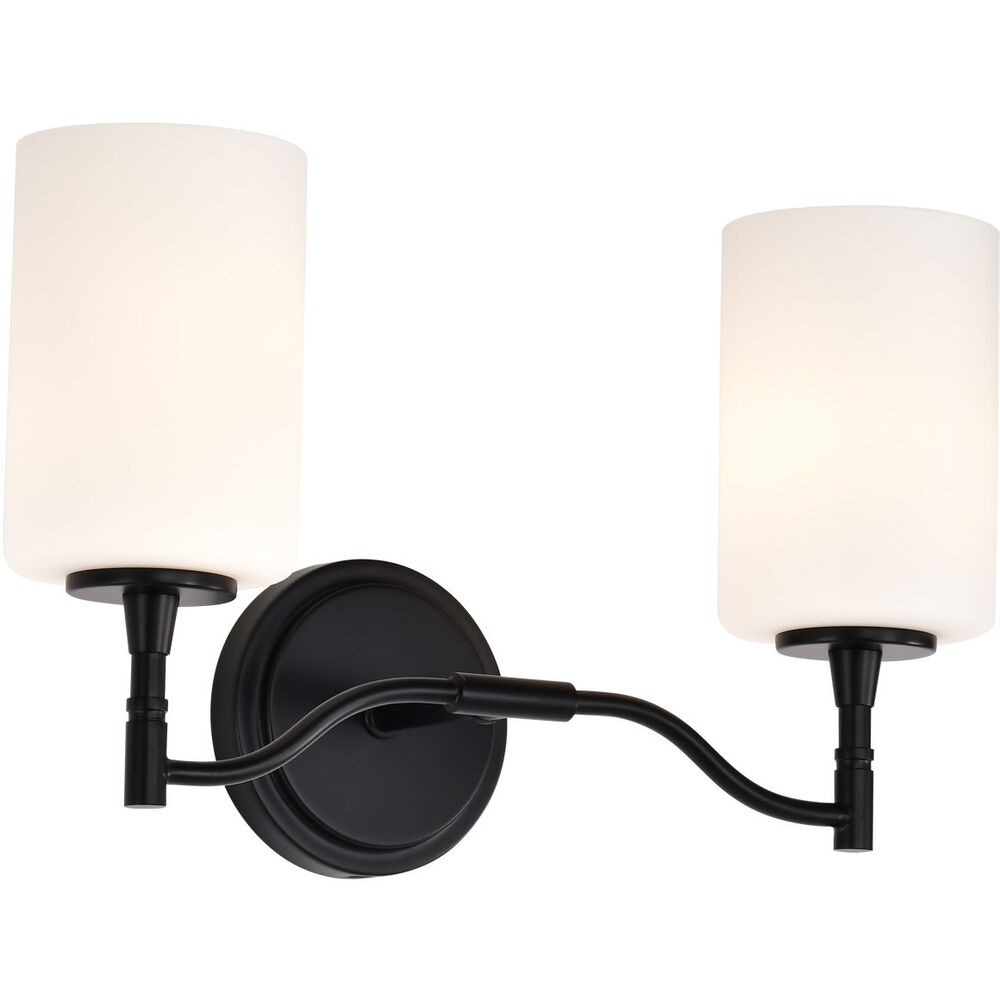 Nuvo Lighting Liam 16 Inch Matte Black Vanity Wall Light