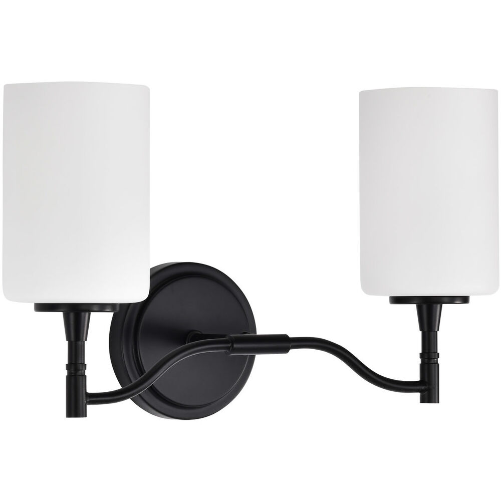 Nuvo Lighting Liam 16 Inch Matte Black Vanity Wall Light