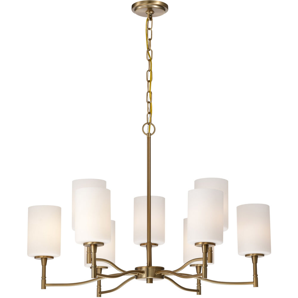 Nuvo Lighting Liam 30 Inch Burnished Brass Chandelier Ceiling Light