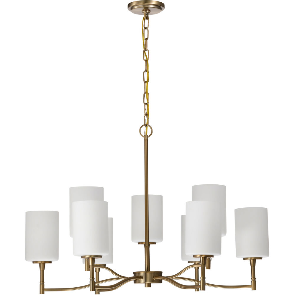 Nuvo Lighting Liam 30 Inch Burnished Brass Chandelier Ceiling Light