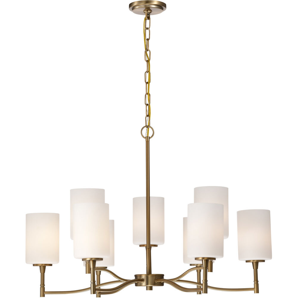 Nuvo Lighting Liam 30 Inch Burnished Brass Chandelier Ceiling Light