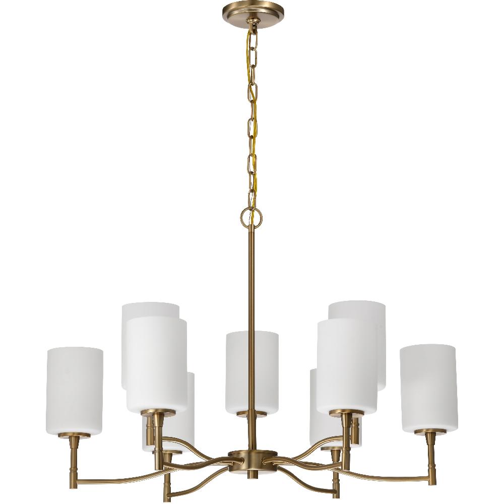 nuvo lighting Liam 30 inch Burnished Brass Chandelier Ceiling Light