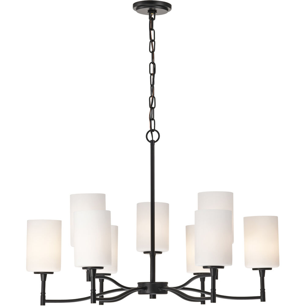 Nuvo Lighting Liam 30 Inch Matte Black Chandelier Ceiling Light