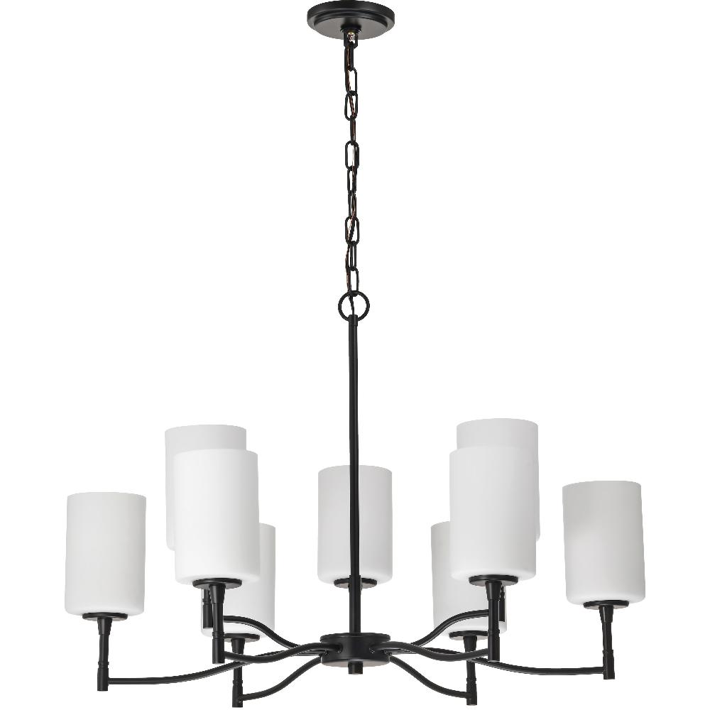 nuvo lighting Liam 30 inch Matte Black Chandelier Ceiling Light