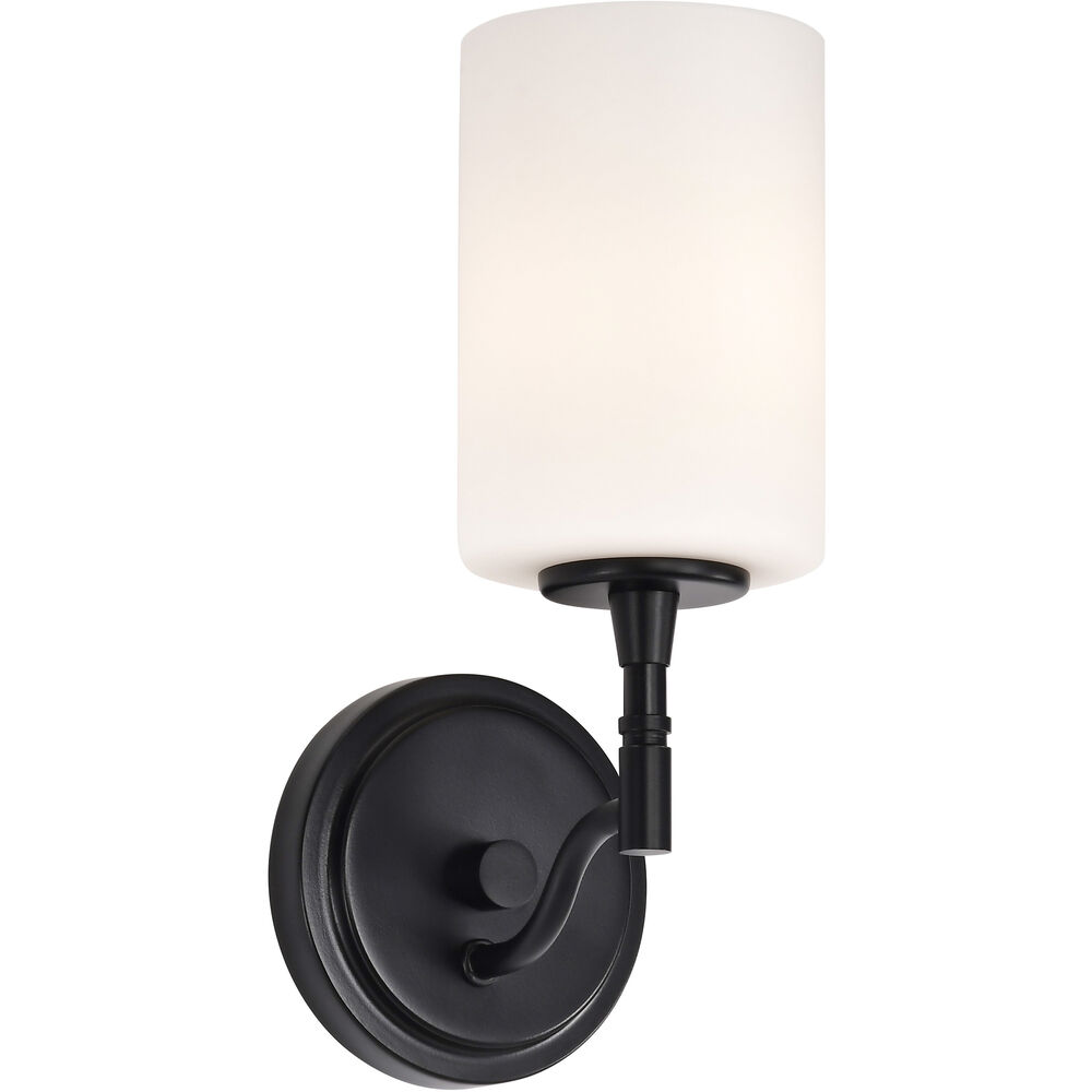Nuvo Lighting Liam 4.75 Inch Matte Black Vanity Wall Light