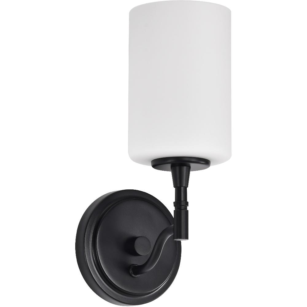 nuvo lighting Liam 4.75 inch Matte Black Vanity Wall Light
