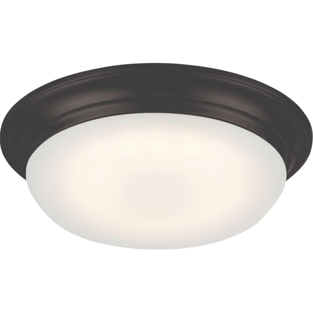 nuvo lighting Libby LED 11 inch Mahogany Bronze Flush Mount Ceiling Light