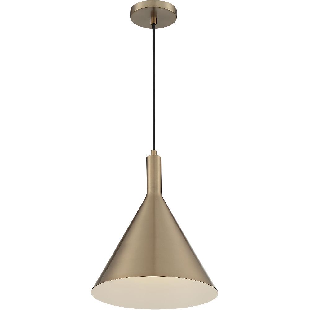 nuvo lighting Lightcap 1 Light 12 inch Burnished Brass Pendant Ceiling Light