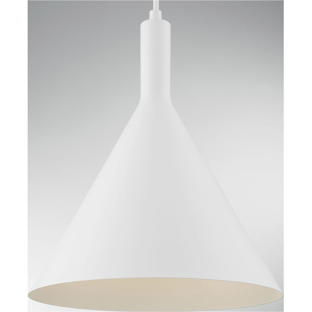 Nuvo Lighting Lightcap 1 Light 12 Inch Matte White Pendant Ceiling Light